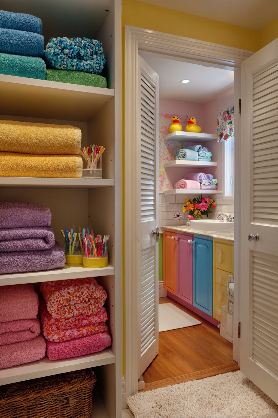 Paint Cabinet Interiors with Cheerful Colors