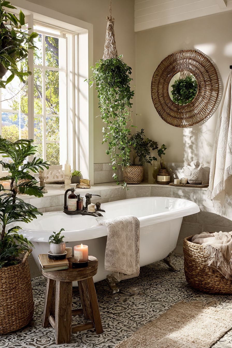 Introduce Classic Charm with a Clawfoot Tub