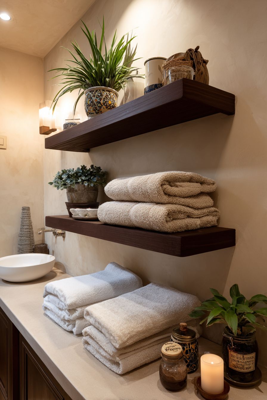Maximize Space with Floating Shelves