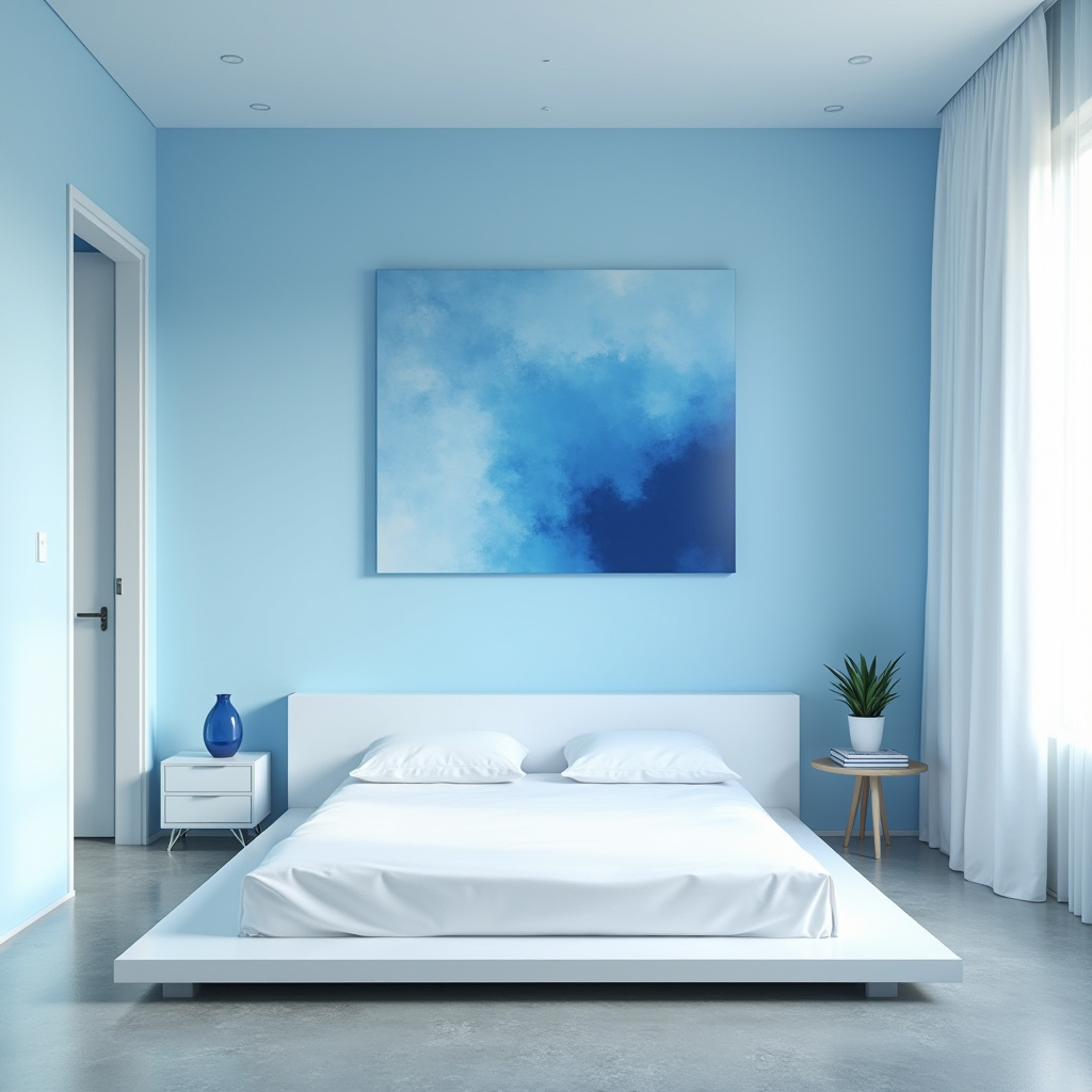 blue bedroom aesthetic 34