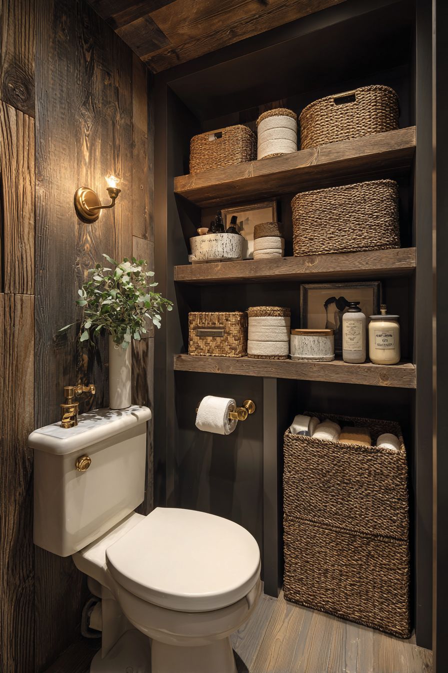 Optimize Vertical Space: Over-Toilet Storage
