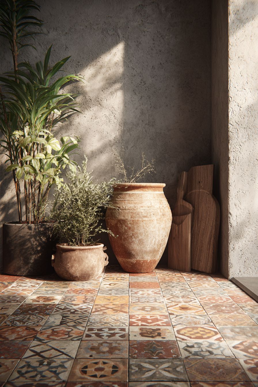 Embrace Earthy Tile Accents