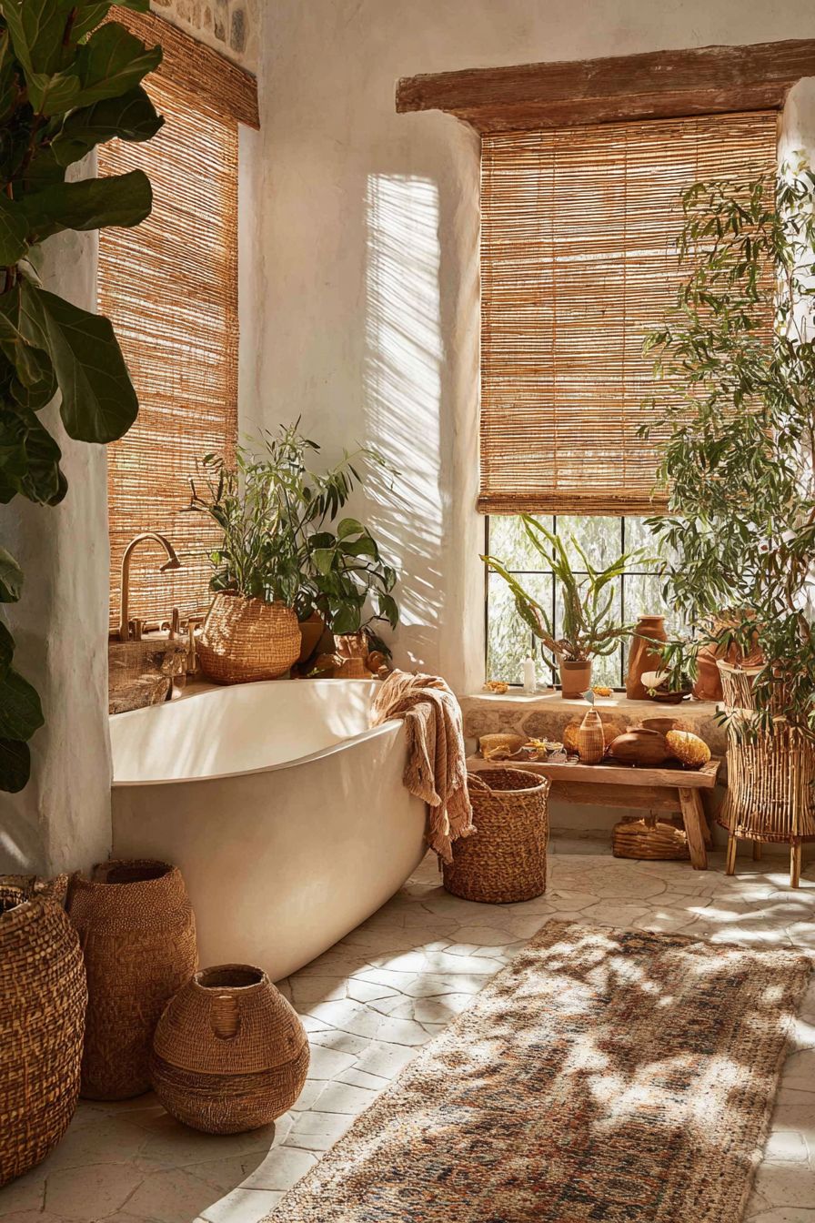 Install Bamboo Window Shades