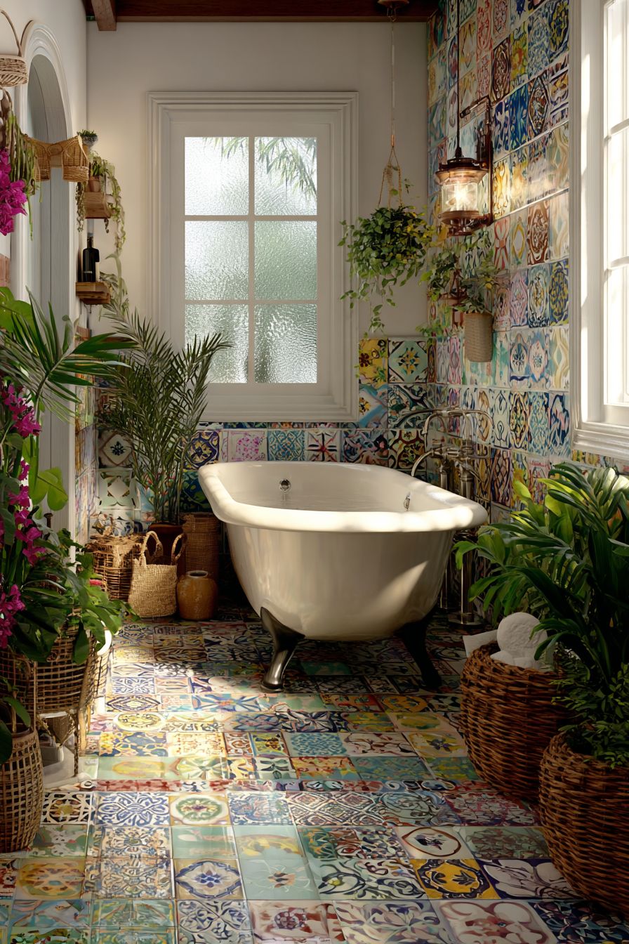 Play with Colorful Ceramic Tile Patterns