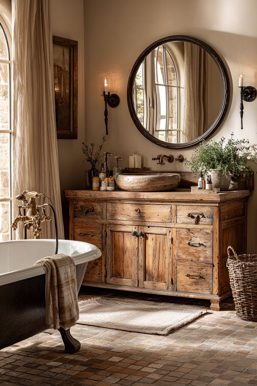Feature an Antique Washstand