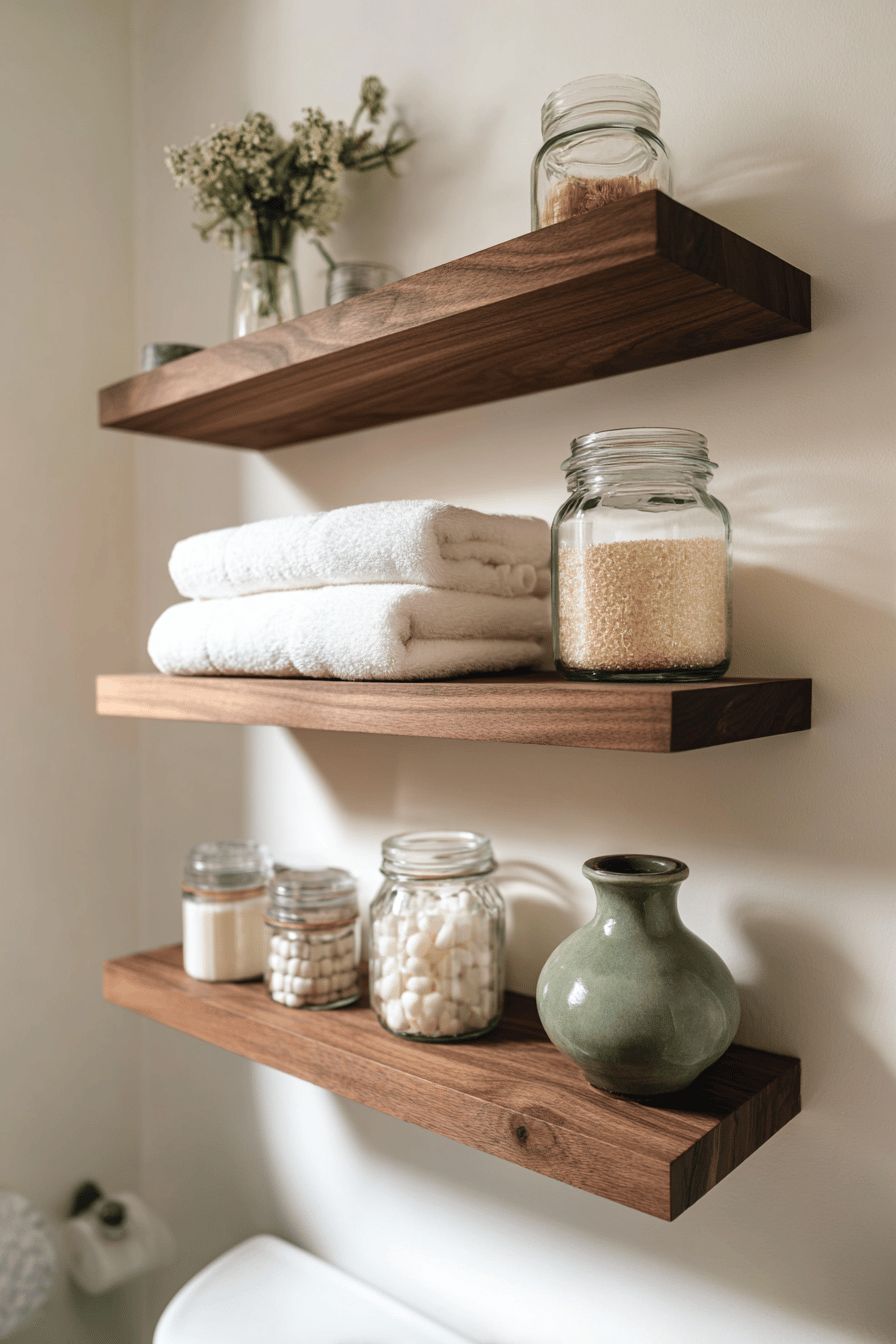 Floating Wooden Shelves