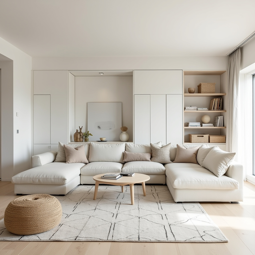 Bright Scandinavian-inspired lounge