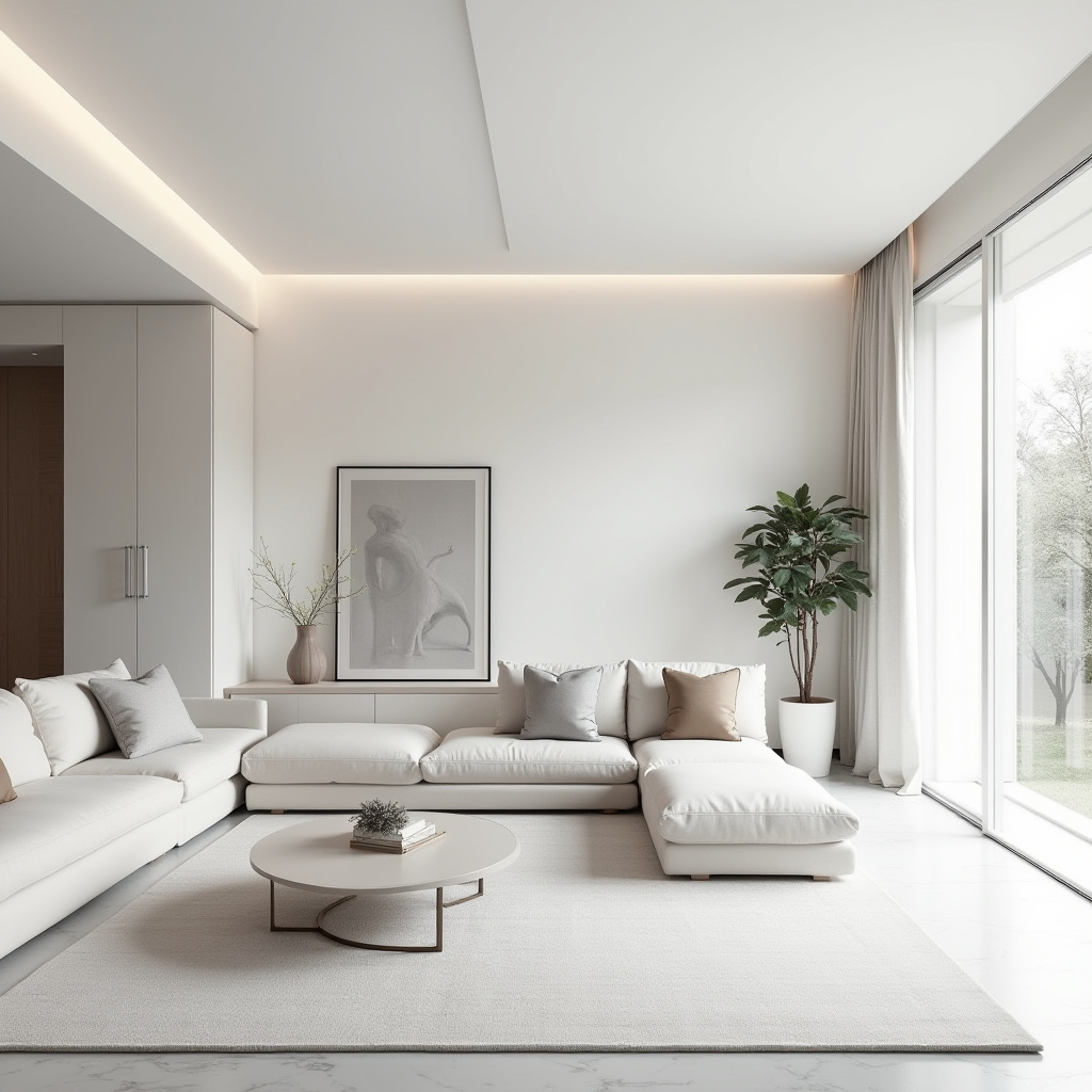 Calm minimalist sanctuary