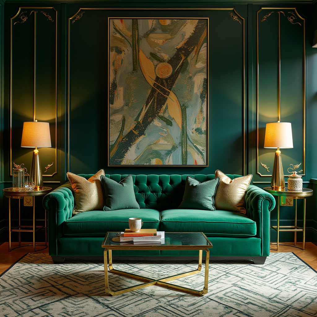 Glamorous Art Deco living room