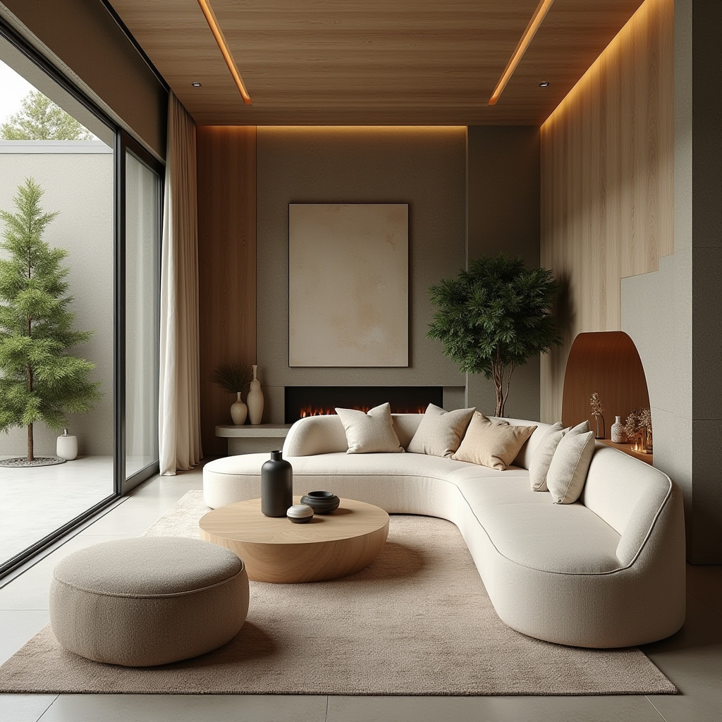 Organic modern living room