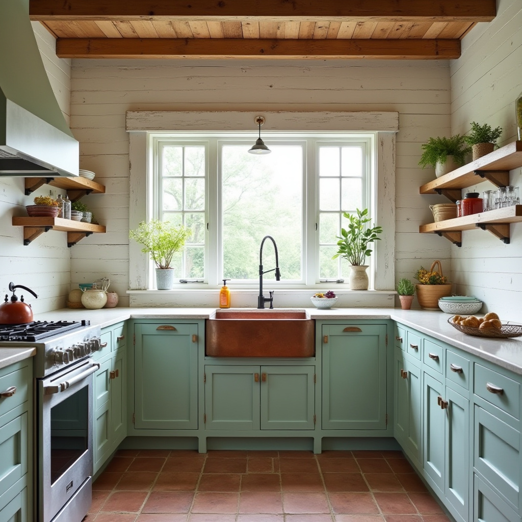 rustic coastal kitchen