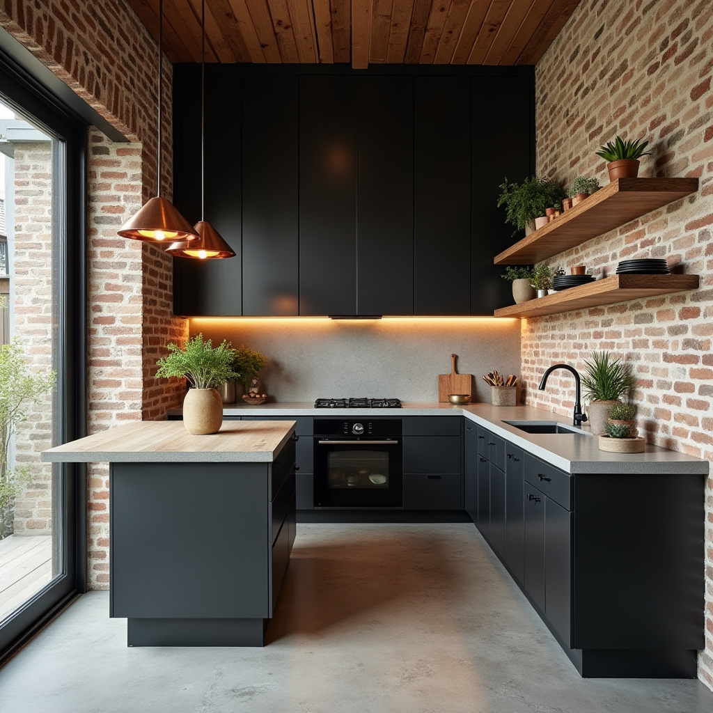 industrial coastal kitchen