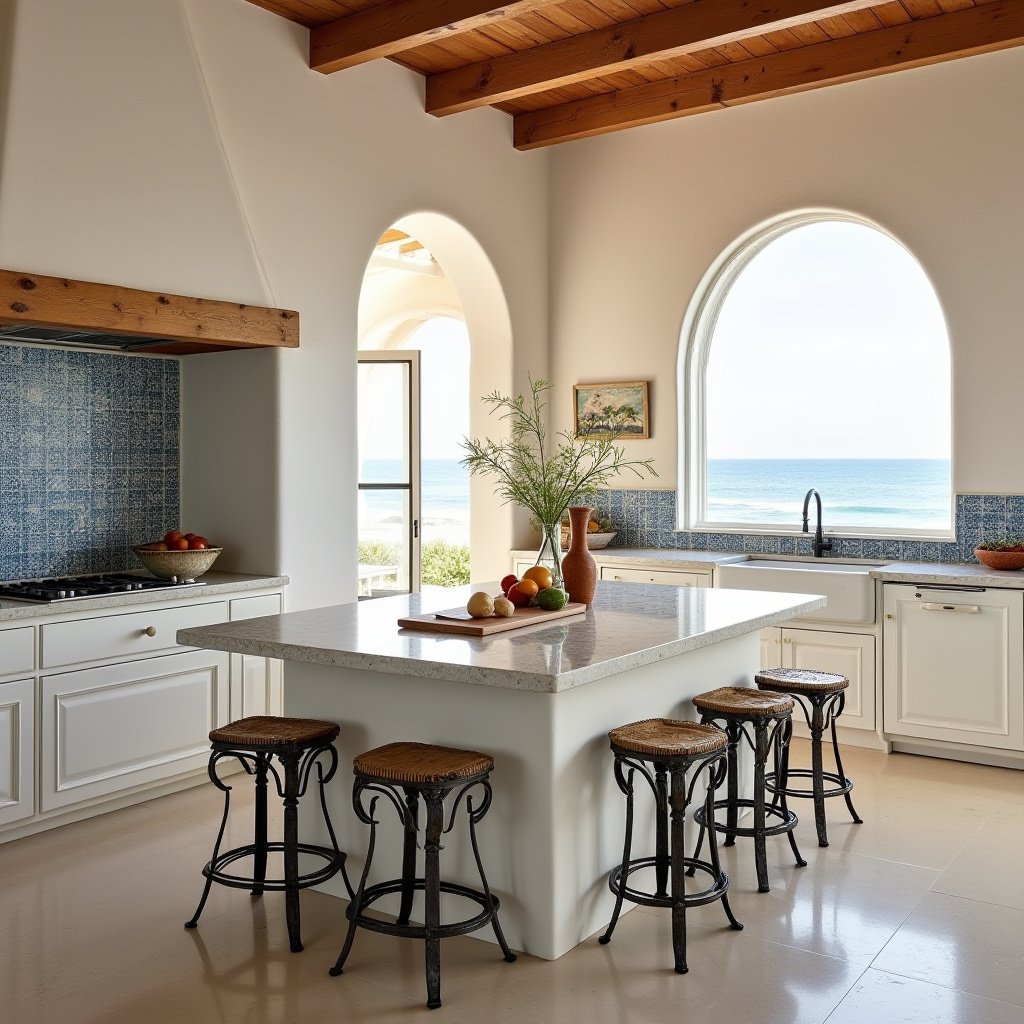 mediterranean beach kitchen