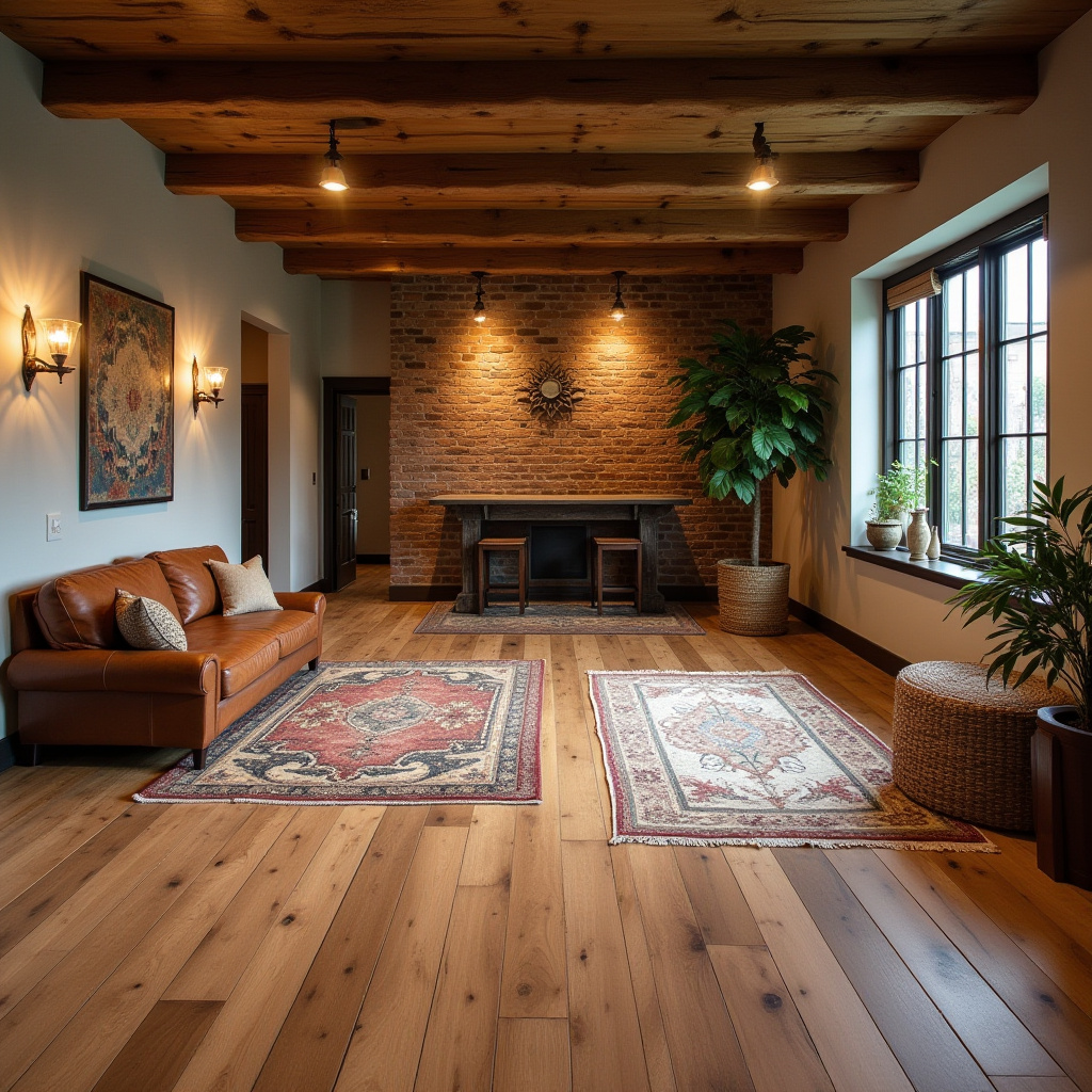 rustic farmhouse basement floor