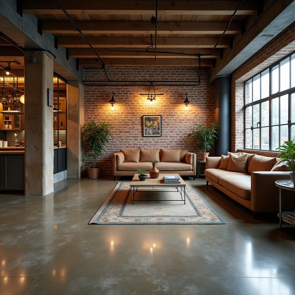 industrial loft basement floor