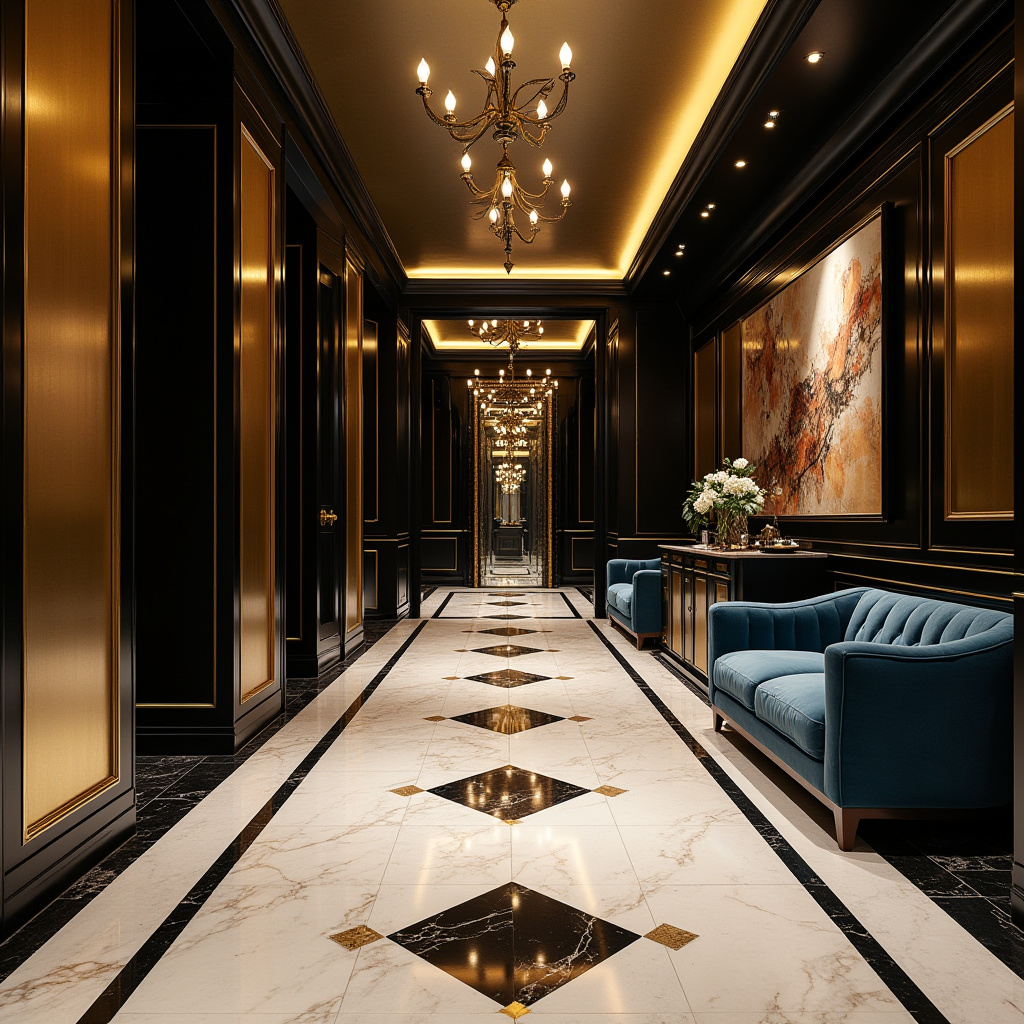 art deco basement floor
