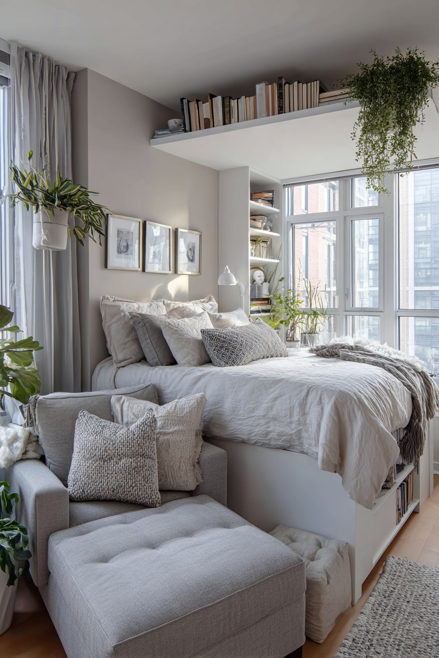 Elevate Your Bed to Free Up Floor Space