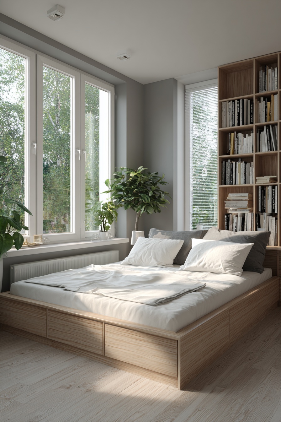 Opt for Platform Beds with Built-In Storage