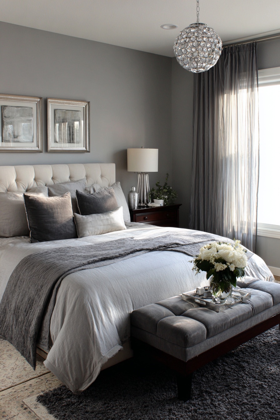 Cool Gray Bedroom