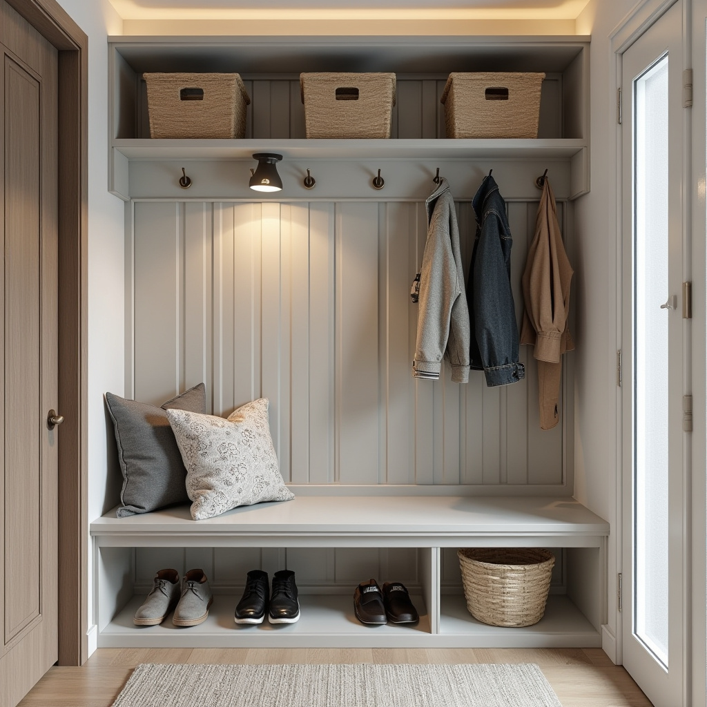 compact basement entryway