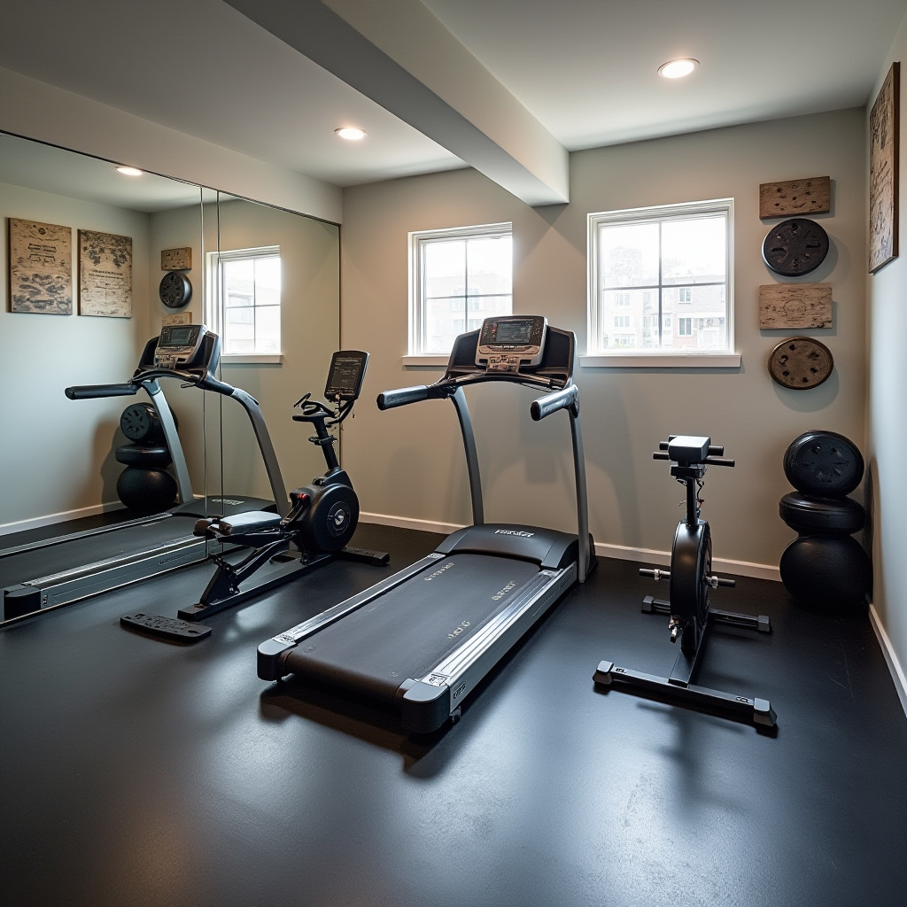 functional basement home gym
