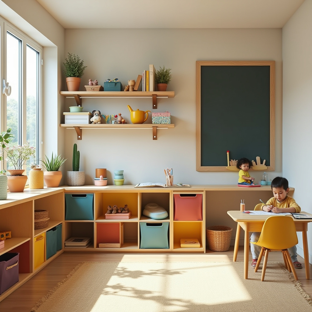children's basement play area