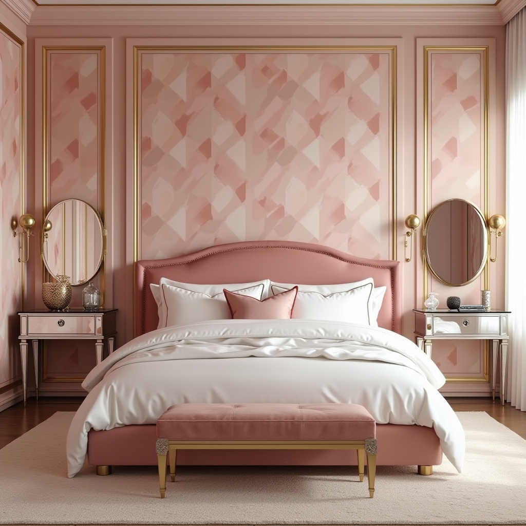 baby pink bedroom 18