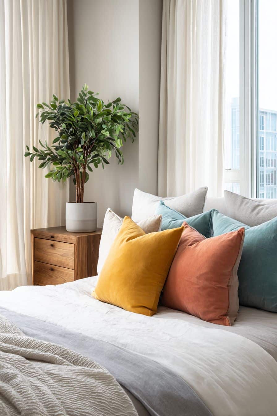 Inject Vibrancy with Colorful Cushions