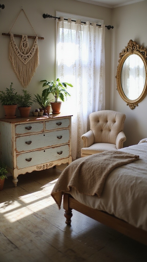 vintage furniture adds character