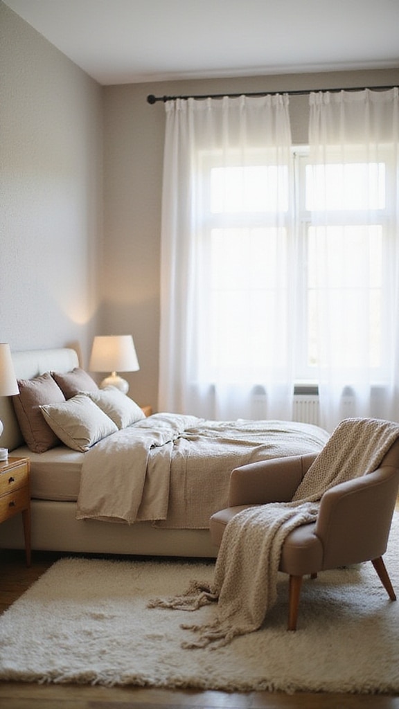 cozy neutral bedroom sanctuary
