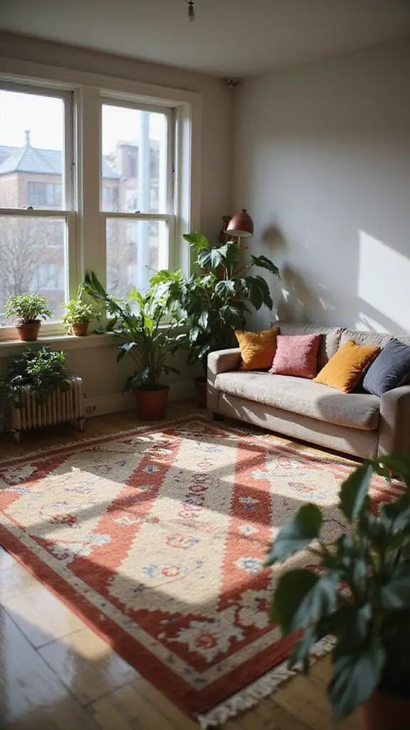 using rugs to create zones