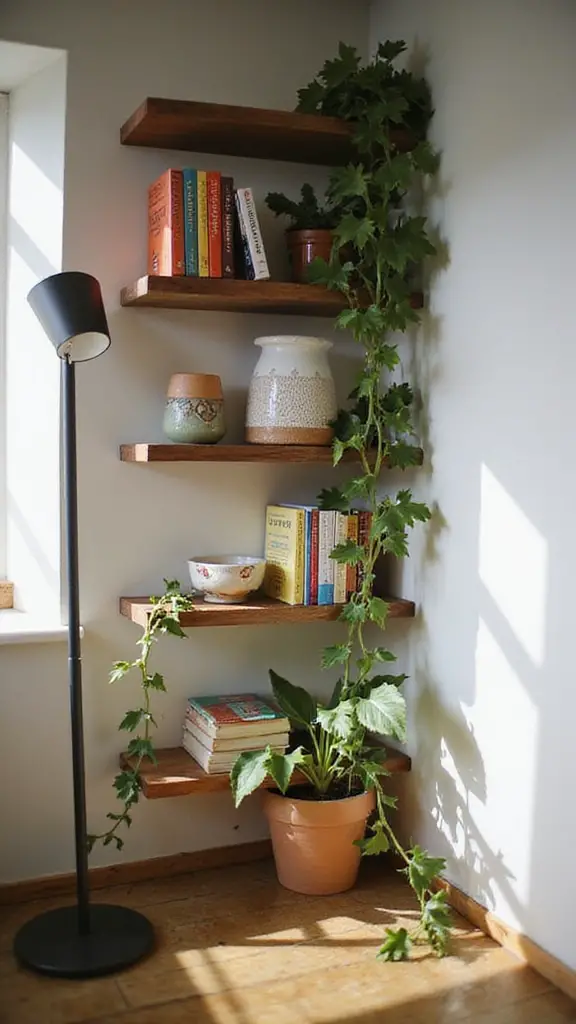 floating shelves for decor