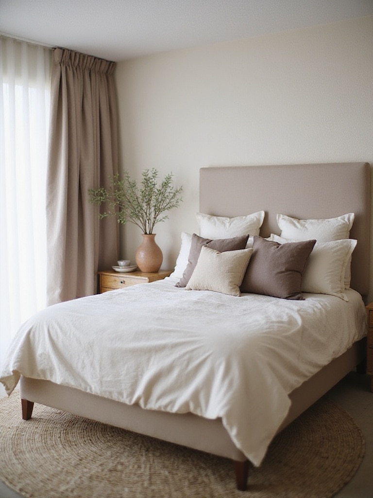 cozy bedroom focal point