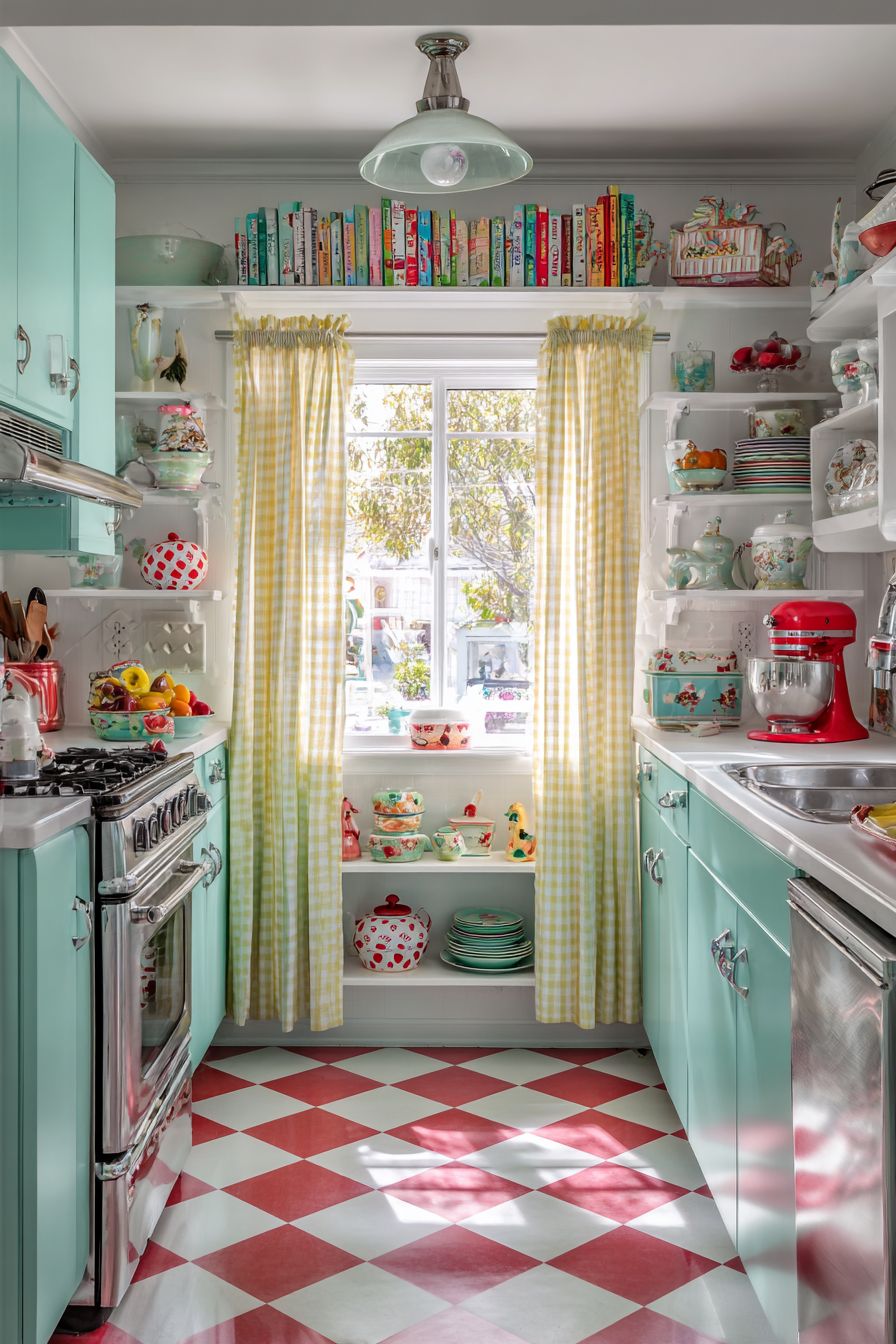 Vintage Cookbooks Display