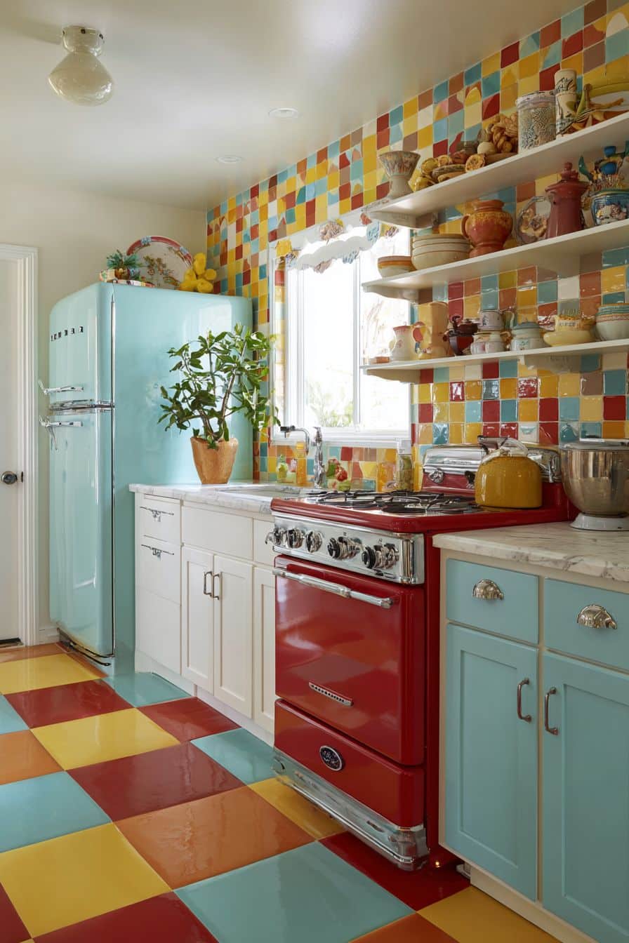 Colorful Tile Backsplash