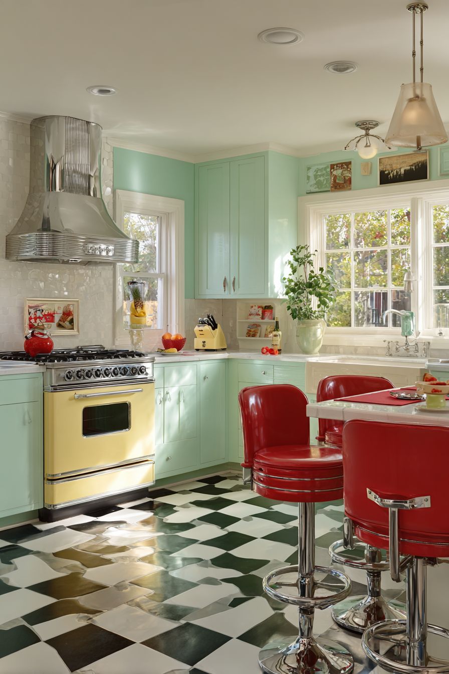 Make a Statement with a Retro Range Hood