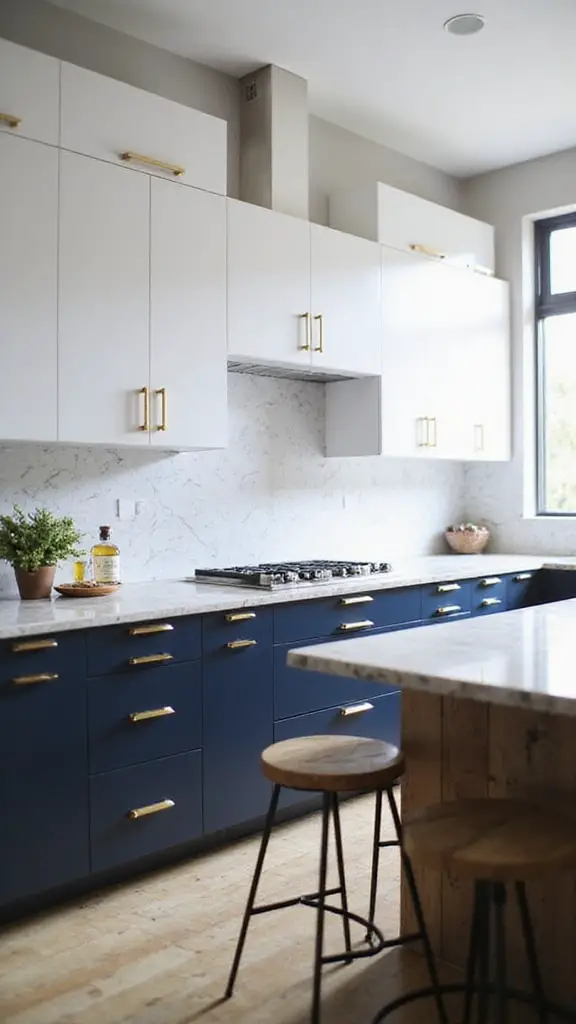 two tone cabinet elegance