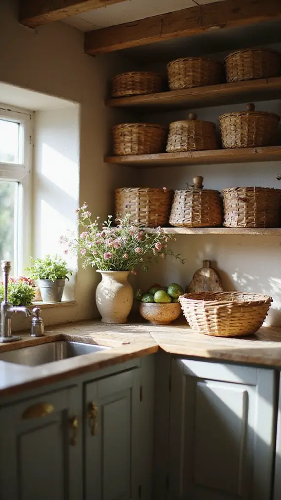 wicker baskets for storage