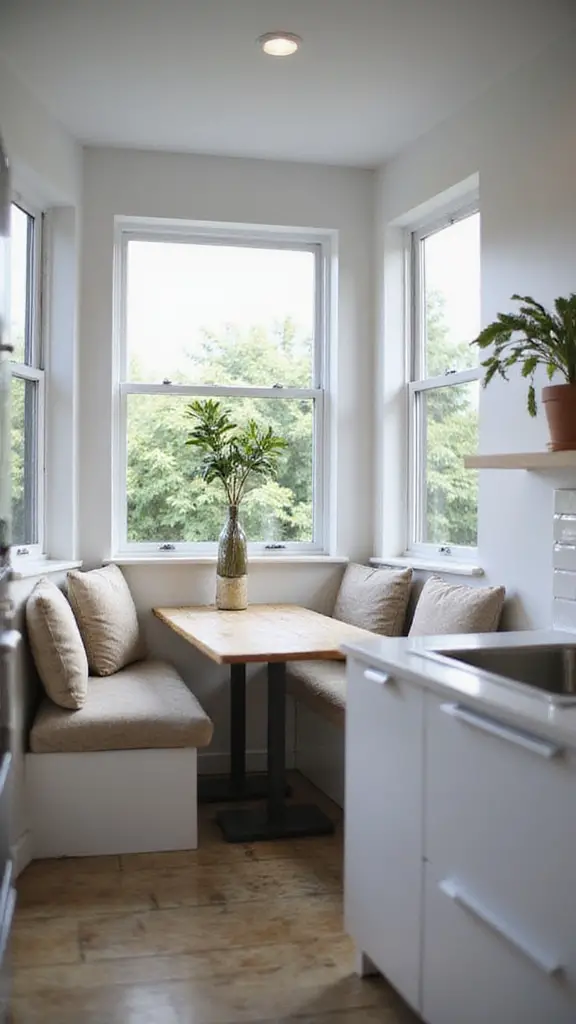 space-efficient dining nook