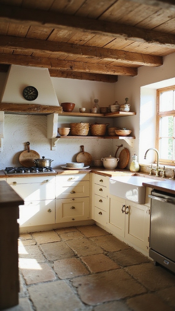 warm inviting farmhouse kitchen