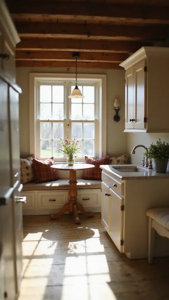 cozy breakfast nook charm
