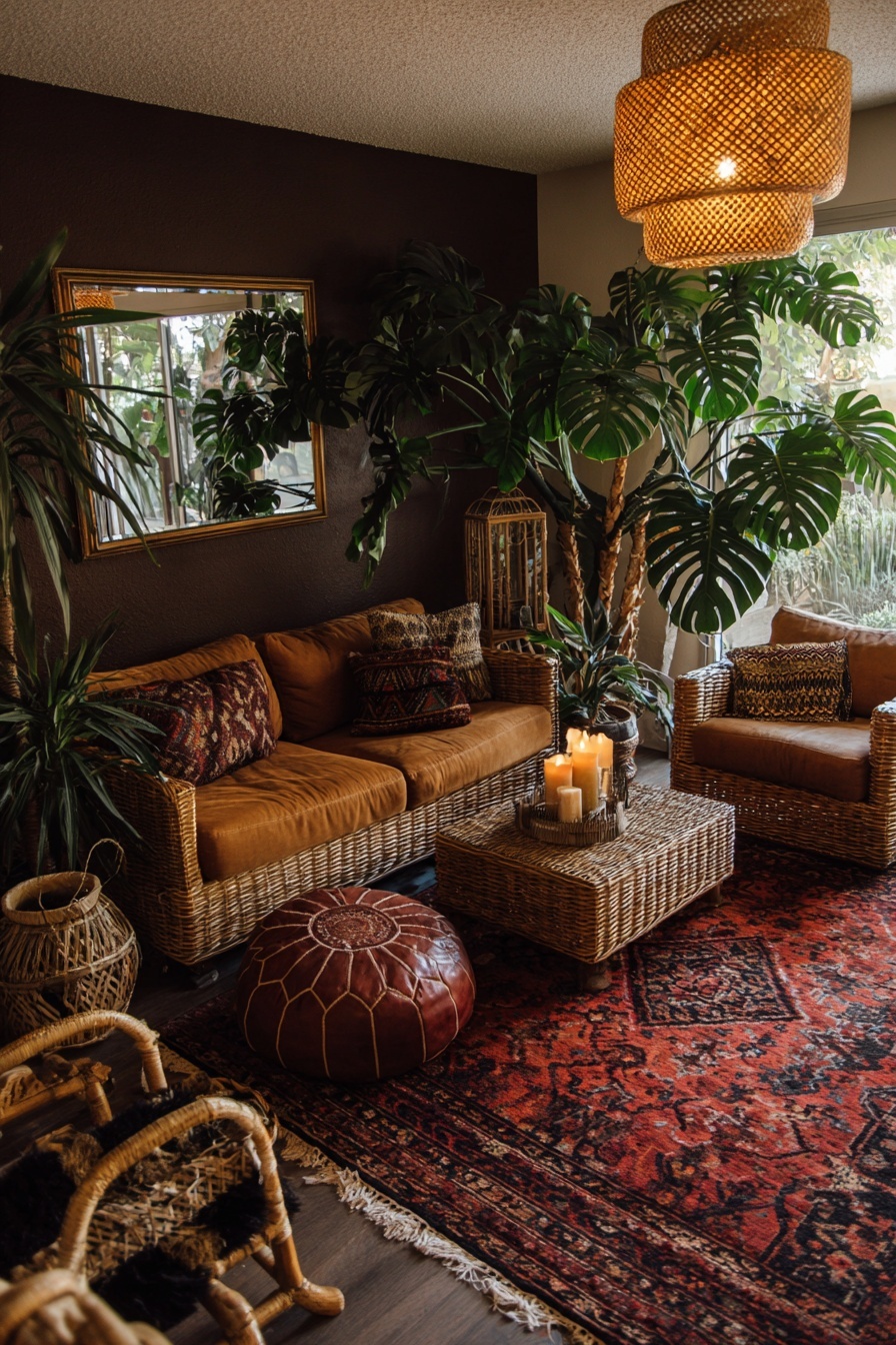 Highlight with Large Indoor Plants