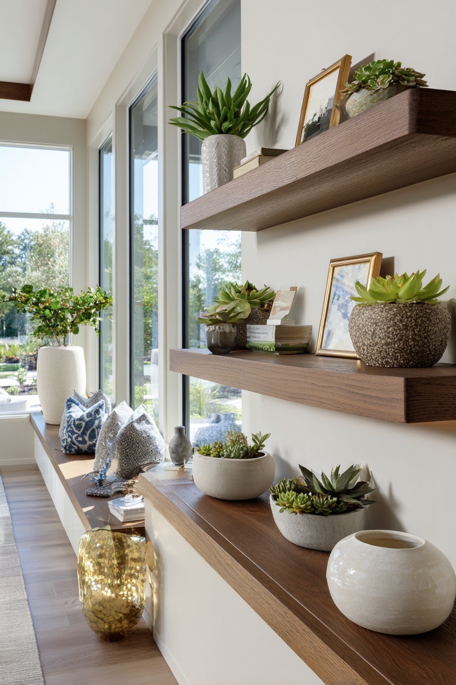 Maximize Display with Floating Shelves