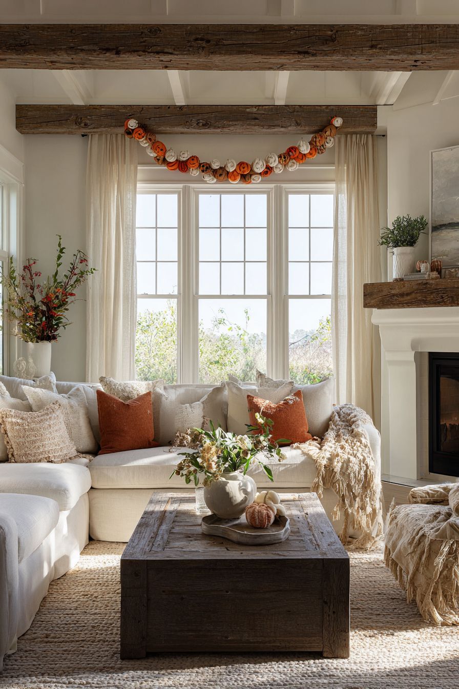 Felt Pumpkin Garlands