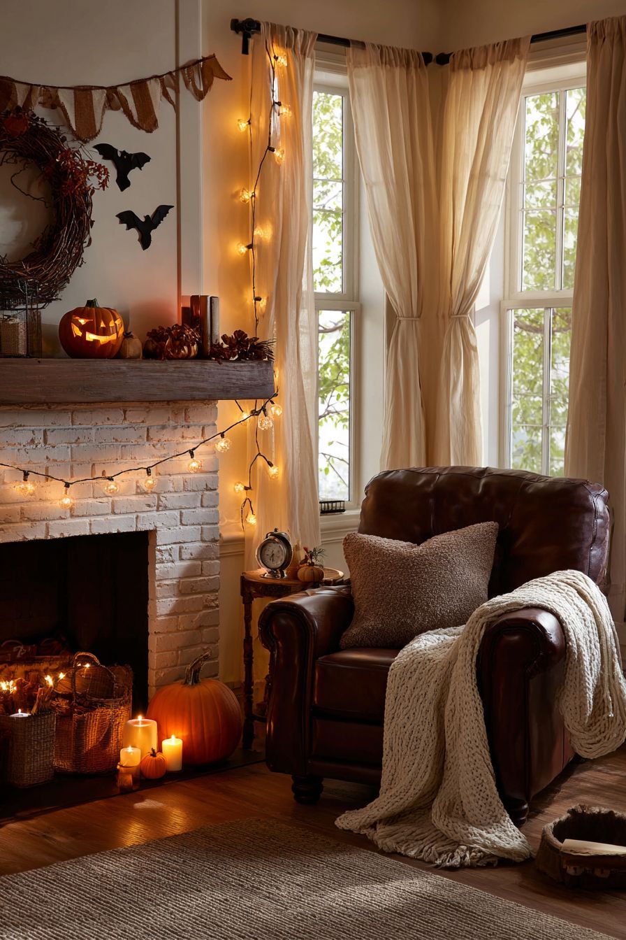 Twinkle Lights in Autumn Tones