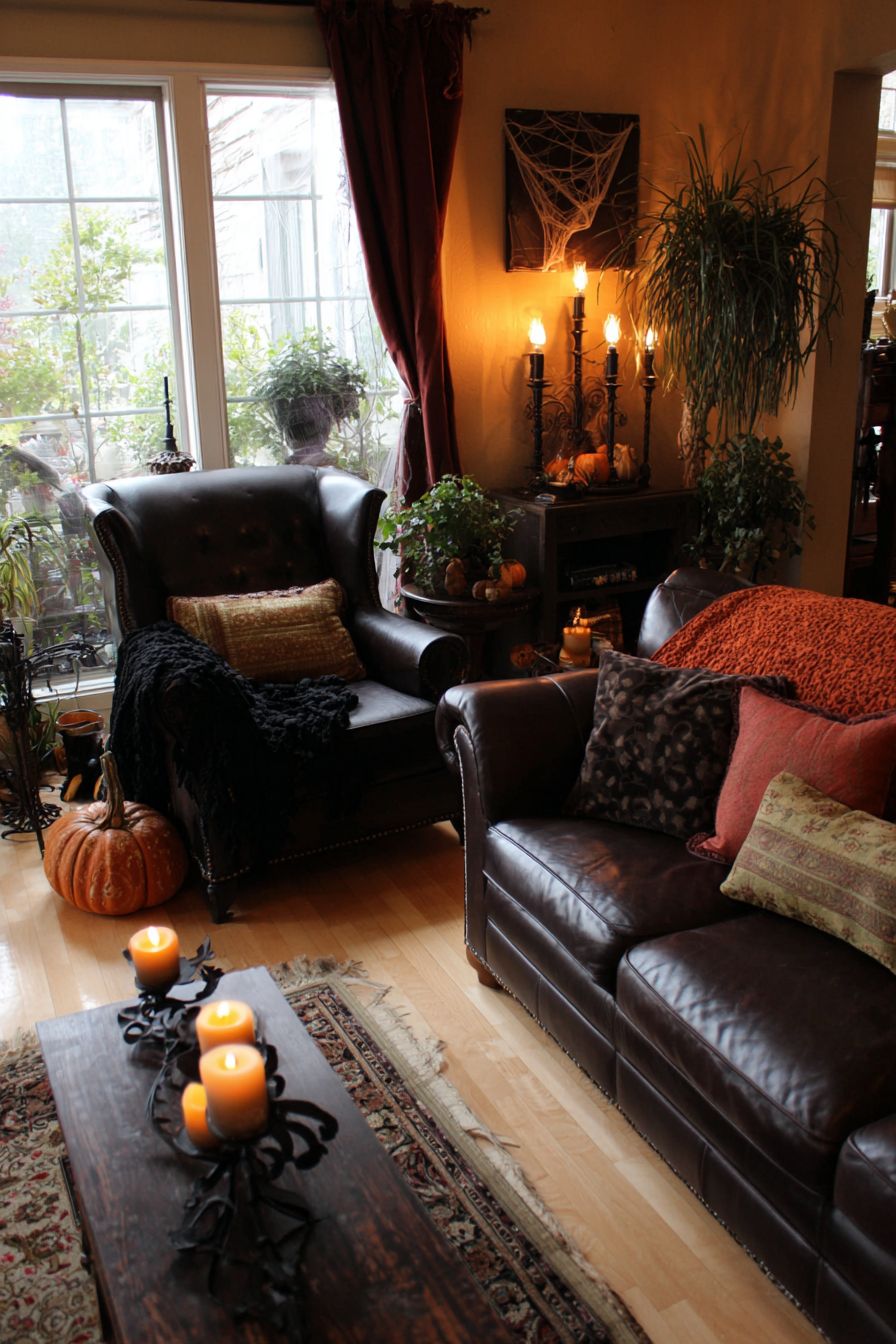 Cozy Up with Black and Orange Throws
