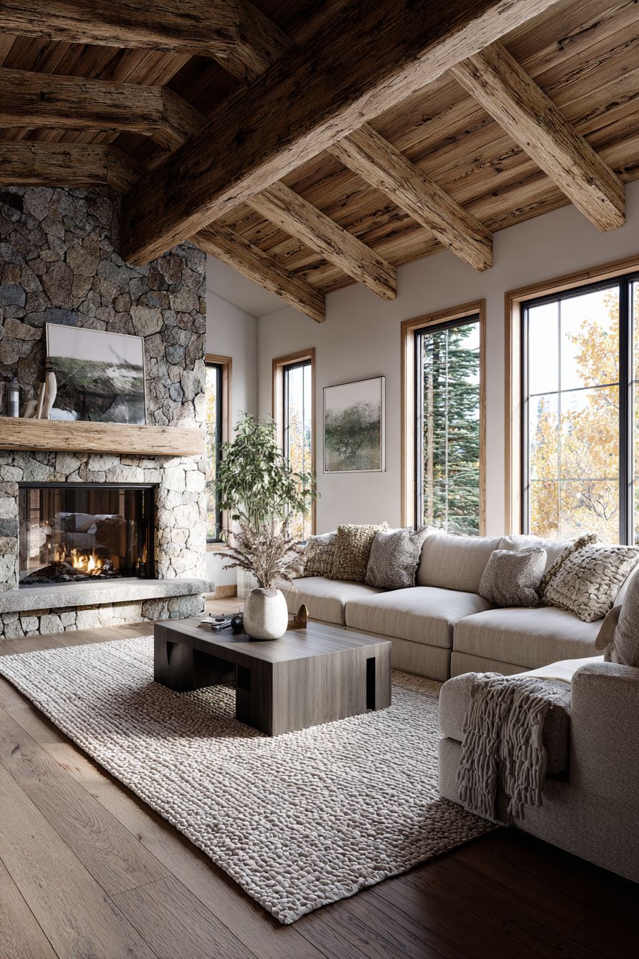 Anchor the Room with Neutral Rugs
