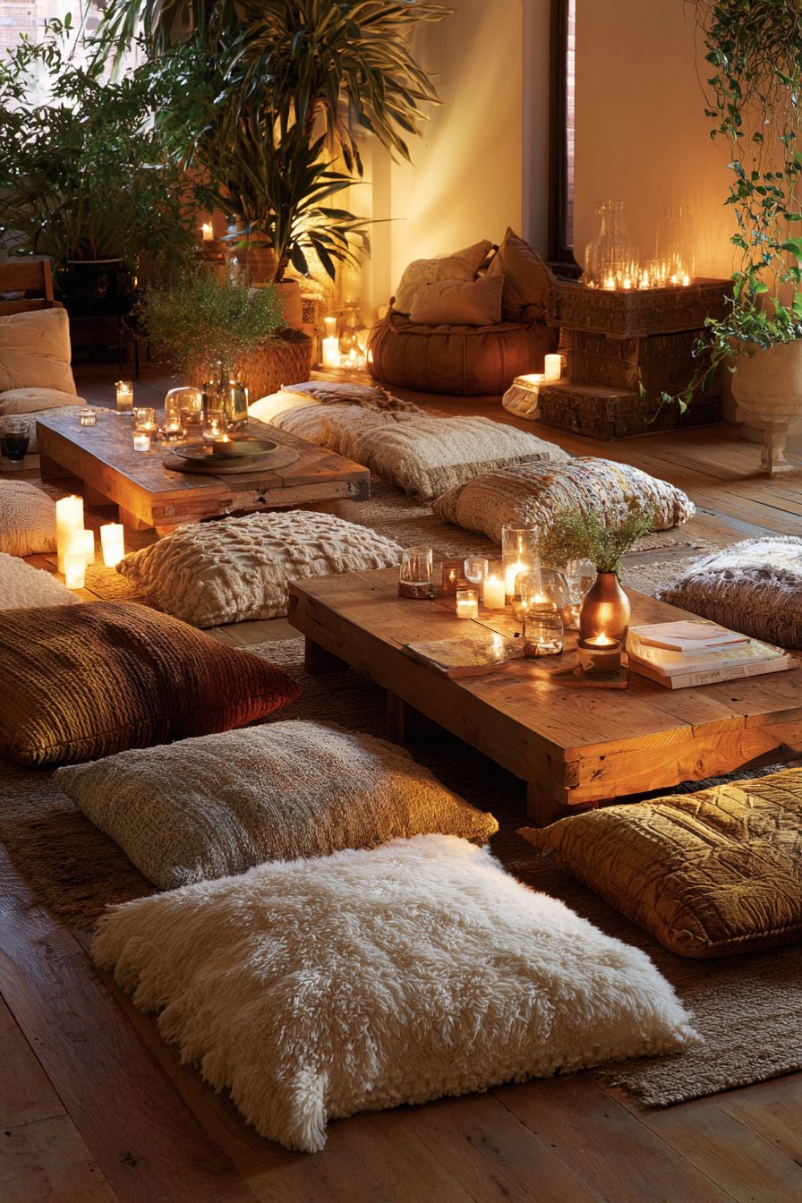 Optimize Seating with Floor Cushions