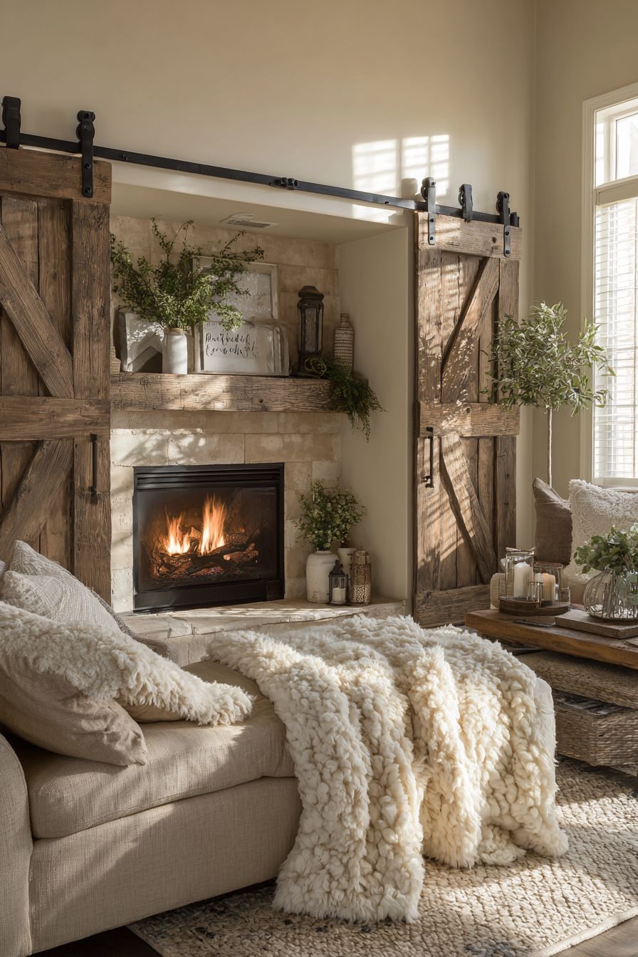 Sliding Barn Doors as Room Dividers