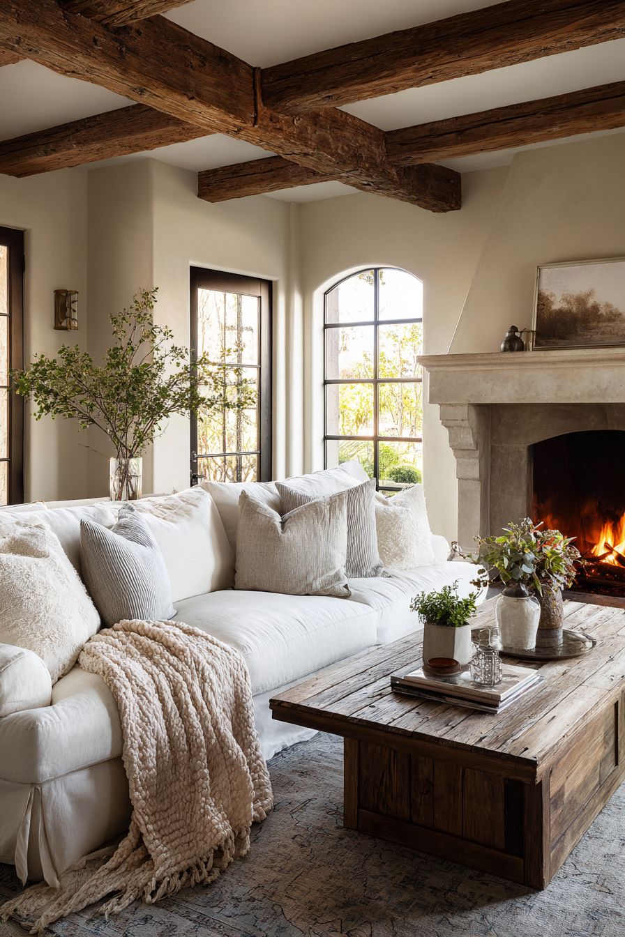Layered Throws and Cushions